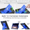thumbnail image 4 of elitegadget Case for Lenovo Tab 10.1 inch 2025 Released (TB311FU) - Dual Layer Protective Hybrid Cover Case with Kickstand Lightning Design (Black/Blue), 4 of 6