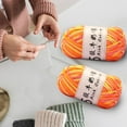 thumbnail image 5 of Milk Cotton Yarn Ball 50g Five Strands Gradient Handwoven DIY Crochet Soft Durable Colorful Baby Wool Thread for Sweater Doll Scarf Bag Craft Knitting All Seasons, 5 of 5