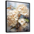 thumbnail image 2 of Designart "Graceful Hydrangea In Minimal Beige I" Hydrangea Floater Framed Canvas Prints, 2 of 5