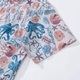 thumbnail image 4 of YIUME Men's Hawaiian Shirt Octopussy Print By Nina Leth Cotton Button-down Short Sleeve Aloha Shirt, 4 of 8