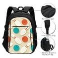 thumbnail image 3 of Balery Vintage Bowling Mochila con carga USB para hombre y mujer - Mochila impermeable y antirrobo para portátil con puerto USB para viajes, trabajo, estudios y universidad, 3 of 7