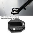 thumbnail image 3 of ZOUSSIQI Motorcycle Side Stand Plate Pad, High Strength Kickstand Support Accessory (Black)-Motorcycle Extension CA919-33518, 3 of 9