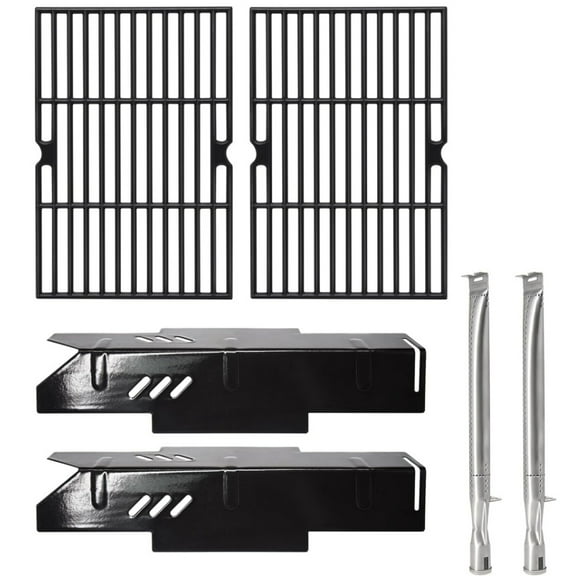 Grill Grates Kits for Dyna Glo Grill Replacement Parts 2 Burner, Dynaglo DGF350CSP, DGF350CSP-D, Heat Tent Plates, Burner Tubes and Cooking Grates for Dyna Glo 2 Burner Gas Grill Replacement Parts.