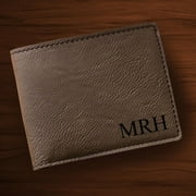 Personalized Tan Leatherette Wallet
