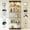 Black, variant on LED-Lit Tempered Glass Display Cabinet 5 Adjustable Shelves Double Locking Doors Secure Curio Black