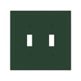 thumbnail image 1 of Tapa decorativa para interruptor de luz Oilbiexn verde oscuro de 2 módulos, 1 of 8