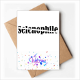 thumbnail image 1 of Stylish Word Selenophile Art Deco Fashion Welcome Back Greeting Cards Envelopes Blank, 1 of 3