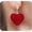 Red3, variant on Red Valentines Heart Dangle Earrings for Women Trendy Dainty Rhinestone Love Hoop Earrings Long Crystal Heart Earrings Birthday Anniversary Jewelry