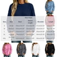 thumbnail image 5 of yillto Womens Fleece Sweatshirt Crewneck Long Sleeve Solid Color Loose Casual Lightweight Fall Winter Tops, 5 of 7