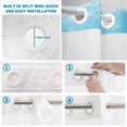 thumbnail image 4 of No Hook Shower Curtain, Funny Diving Tiger Shower Curtains for Bathroom with See Through Top Window, Ocean Sea Coastal Coral Fish Marine Life Waterproof & Washable Bath Curtain Narrow 54"x78", 4 of 9