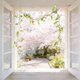 thumbnail image 5 of Simulated Vines With Flowers And Leaves Indoor Ceiling Decoration Vines Flower Strip Air Conditioning Duct Blocking Wrapping Fake Vines, 5 of 6