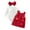Red, variant on My First Valentines Baby Girl Outfit Soild Color Romper Bow Overalls Dress Newborn Girl Clothes with Headband Spring