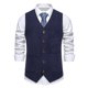 thumbnail image 2 of Mens Botón de la Camisa de la Moda Sólida Impresión Retro con Bolsillos, Tanques sin Mangas Blusa Poliéster, 2 of 8