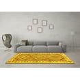 thumbnail image 3 of Ahgly Company Machine Washable Indoor Rectangle Southwestern Yellow Country Area Rugs, 8' x 10', 3 of 4