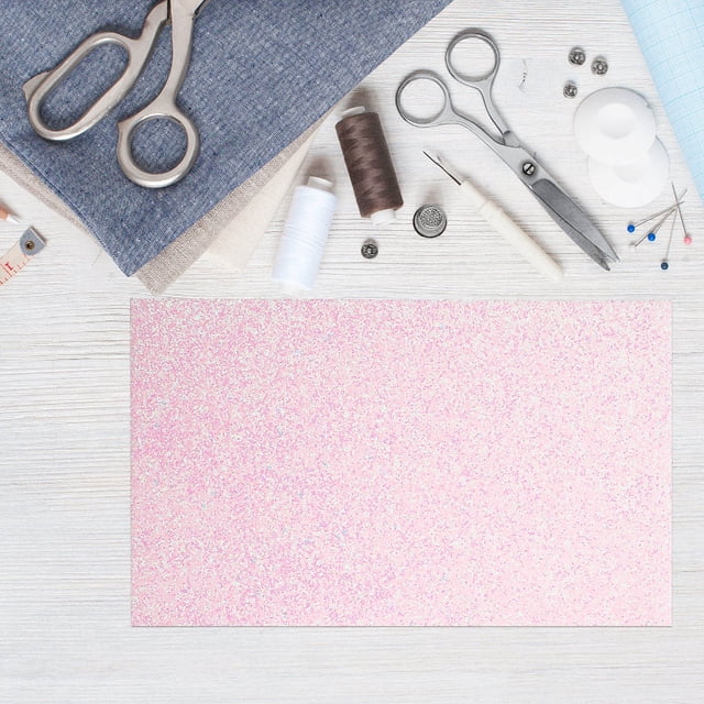 unbranded Hojas De Piel Sintética Rosa Para Manualidades Y Accesorios DIY Resistente Y Fácil De Cortar