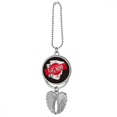 thumbnail image 1 of False Deception False Information Silver Wing Car Pendant Decoration, 1 of 4
