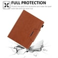 thumbnail image 2 of SaniMore for iPad Pro 11 2024 Case, Premium PU Leather Business Skin [Auto Sleep/Wake] [Pen Holder] Shockproof Kickstand Wallet Case with Cash/Card Slots for New iPad Pro 11 2024, Brown, 2 of 11