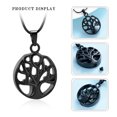 thumbnail image 4 of Personalize Stainless Steel Tree of Life Cremation Urn Pendant Memory Necklace for Cremation Ashes Keepsake Memorial Jewelry, 4 of 7