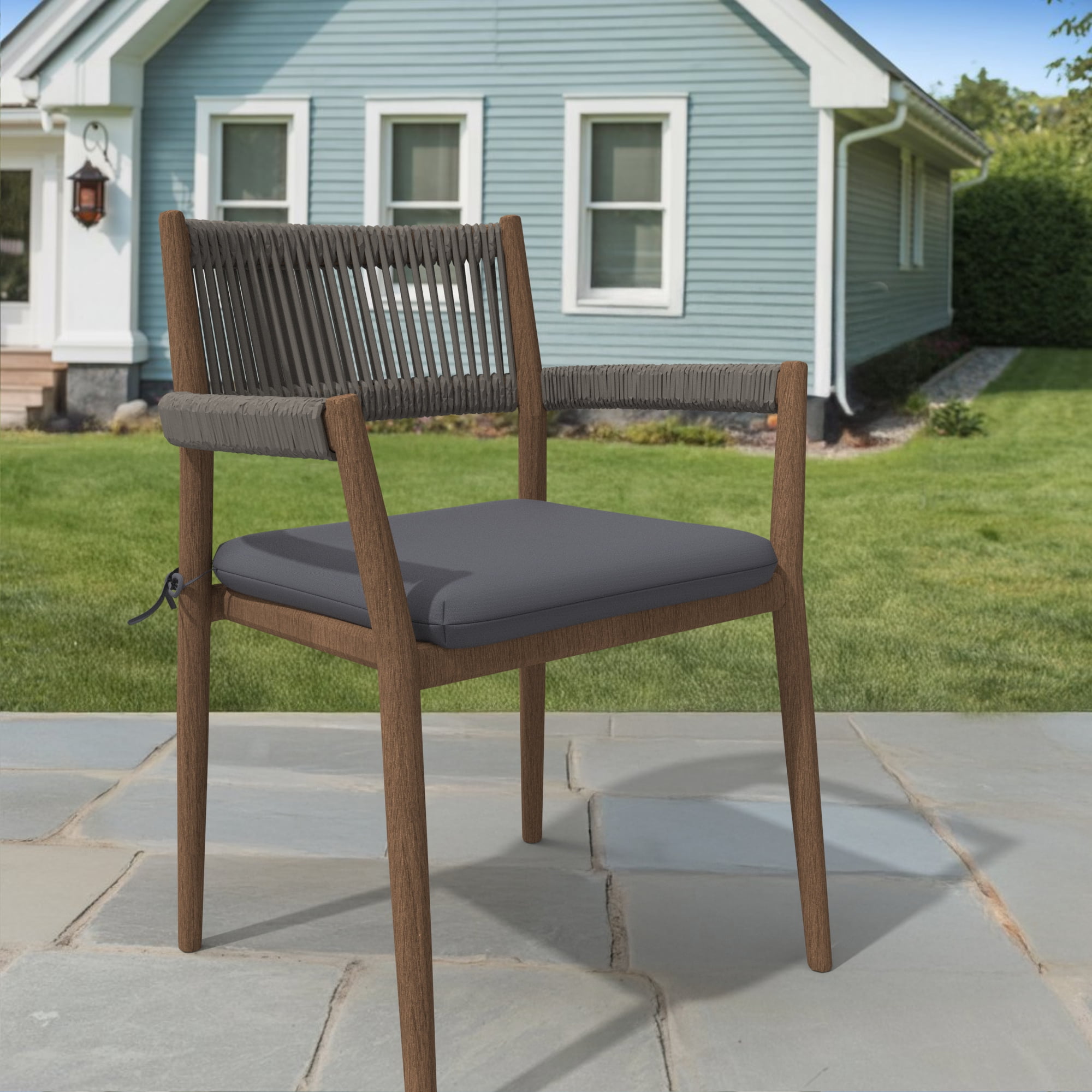 Covers & all CoverRite Square Dining Chair Cushions 3" Foam Tear and UV Resistant Outdoor chairs