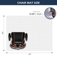 thumbnail image 2 of Heavy Duty Clear Vinyl Chair Mat for Carpeted Floors, 46x60 Inch Office Floor Protector with Non-Slip Grips, Rectangular Desk Mat for Home Office Computer Chair, 2 of 7