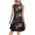 thumbnail image 4 of Débardeurs pour Femmes Athletic Works Mode Femmes Sans Manches Col Rond Été Confortable Imprimé Poches Robe Décontractée Ample, 4 of 9