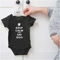 thumbnail image 5 of Keep Calm and Say Boo Halloween Romper Boys or Girls Infant Baby Brisco Brands 12M, 5 of 6