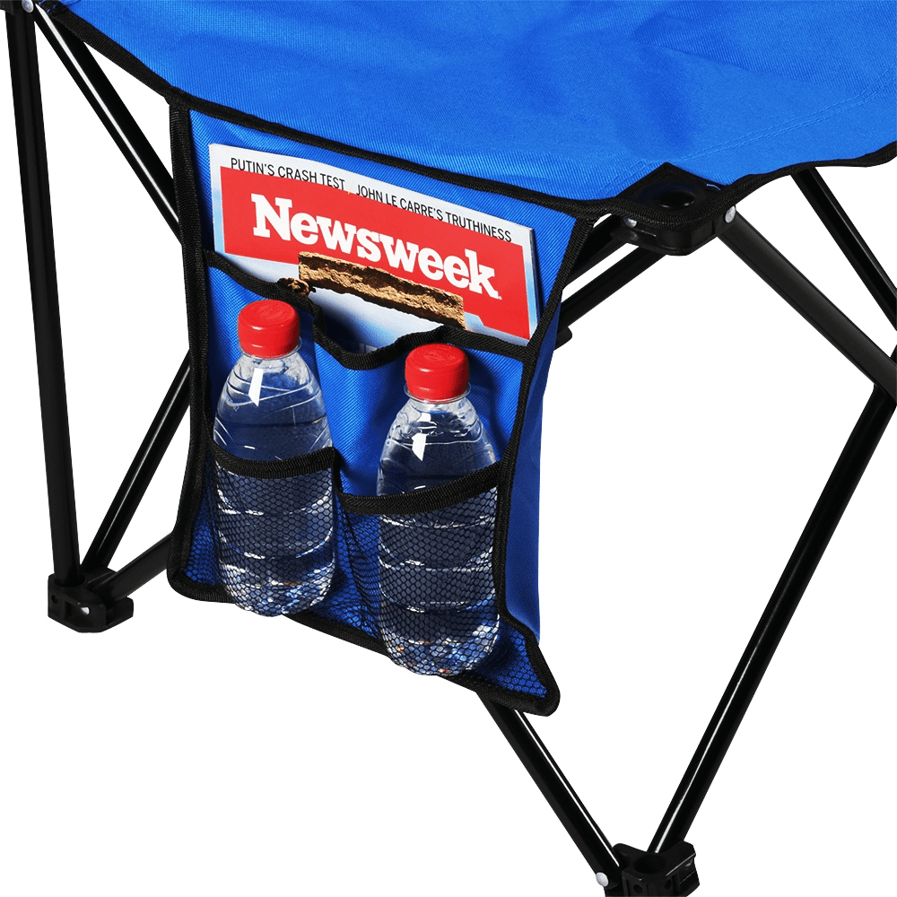 Renwick 6-Seat Portable Folding Bench for Sports Events Camping, Blue