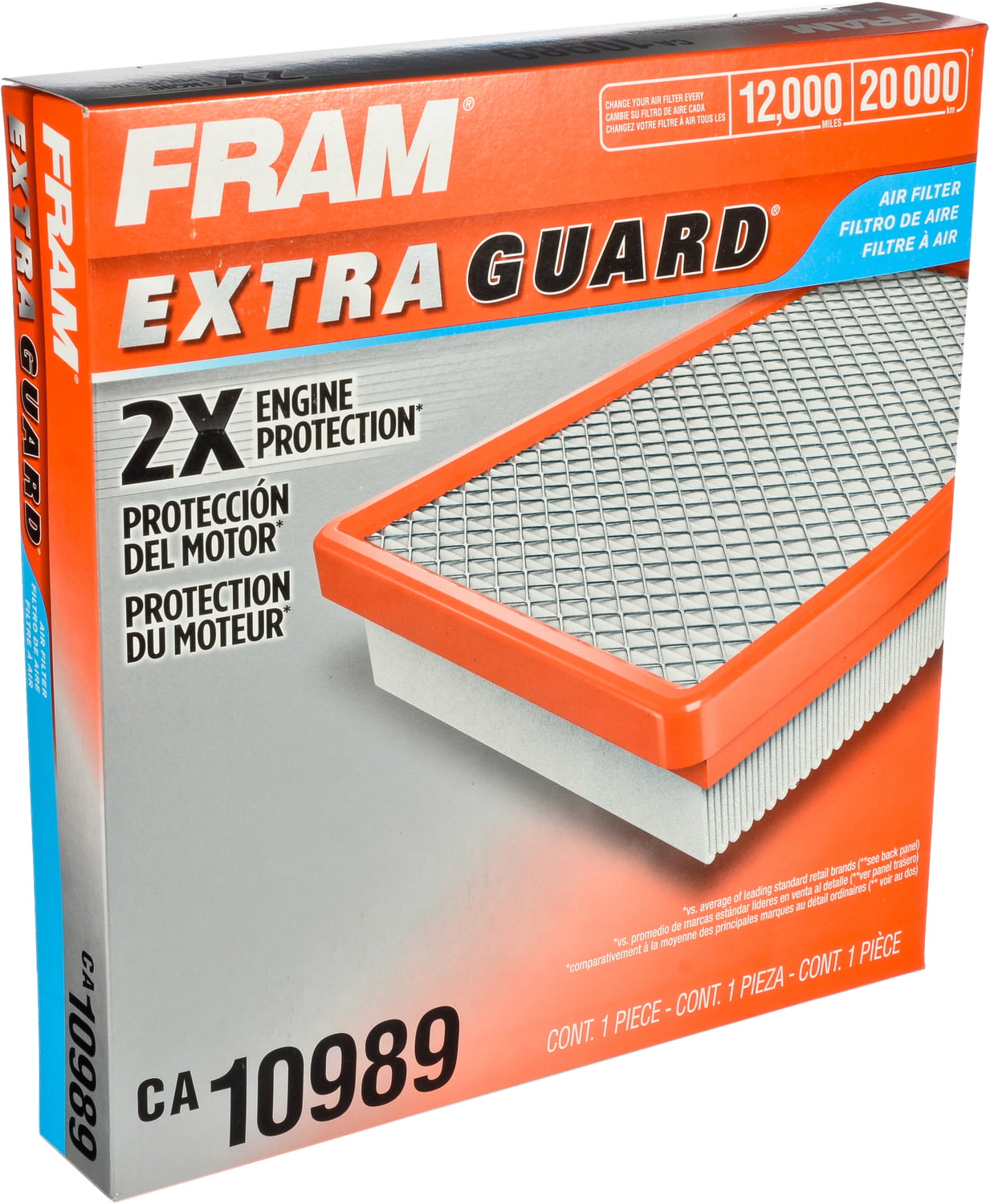 Details about   FRAM ca10989 Extra Guard Panel Air Filter NEW FREE Shipping