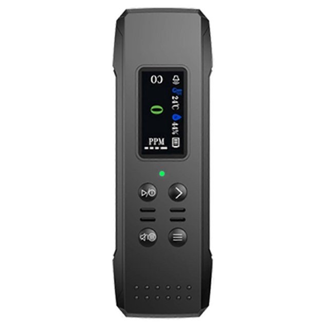 Portable Electrochemical Sensor CO Tester LCD Screen PPM Detector with Sound Light Alarm and Low Battery Reminder
