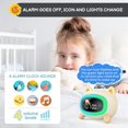 thumbnail image 3 of Reloj para niños, reloj despertador para niños, reloj para despertar para niños, reloj de entrenamiento para niños con música y luz nocturna, relojes para niños para dormitorios (perro), 3 of 5
