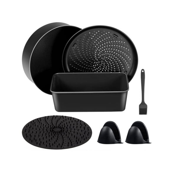 Stainless Steel Air Fryers Cake Basket Nonstick Bakewares Set for Air Fryers