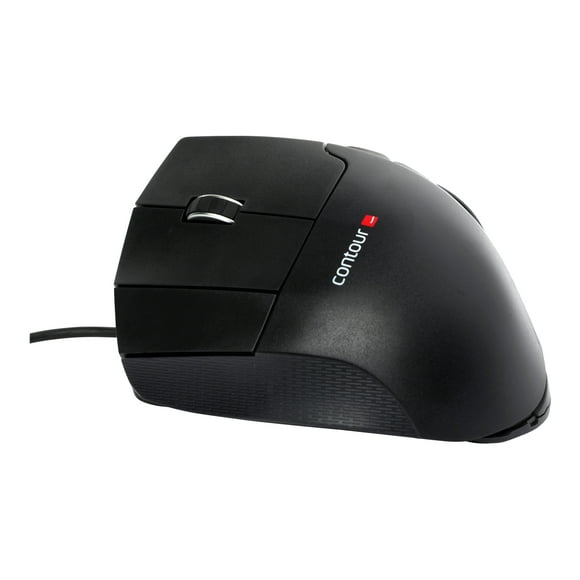 Contour Unimouse - Mouse - ergonomic - left-handed - infrared - 7 buttons - wired - USB - slate