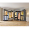 thumbnail image 2 of VIPEK V5C Medium Covered Clothes Rack Heavy Duty Portable Closet Wardrobe, Black Clothing Rack with Grey Oxford Fabric Cover, 2 of 10