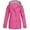 Hot Pink, variant on jsaierl Womens Rain Jacket Waterproof with Hood Utility Outdoor Hiking Windbreaker Fall Casual Jacket Full Zip Pocketed Trench Coat