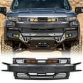 thumbnail image 1 of American Modified Grille d'Armure pour Chevy Silverado 1500 2019-2021, Noir Mat, 1 of 12