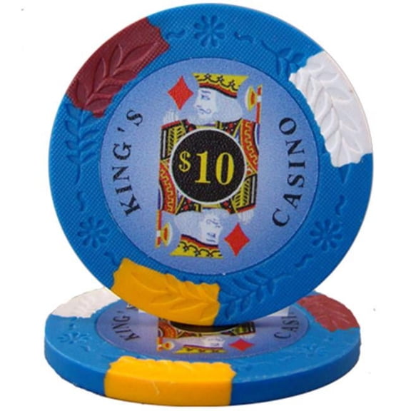 Brybelly Holdings CPKC-10-25 14 g Kings Casino Pro Clay - Dollar 10, Roll of 25