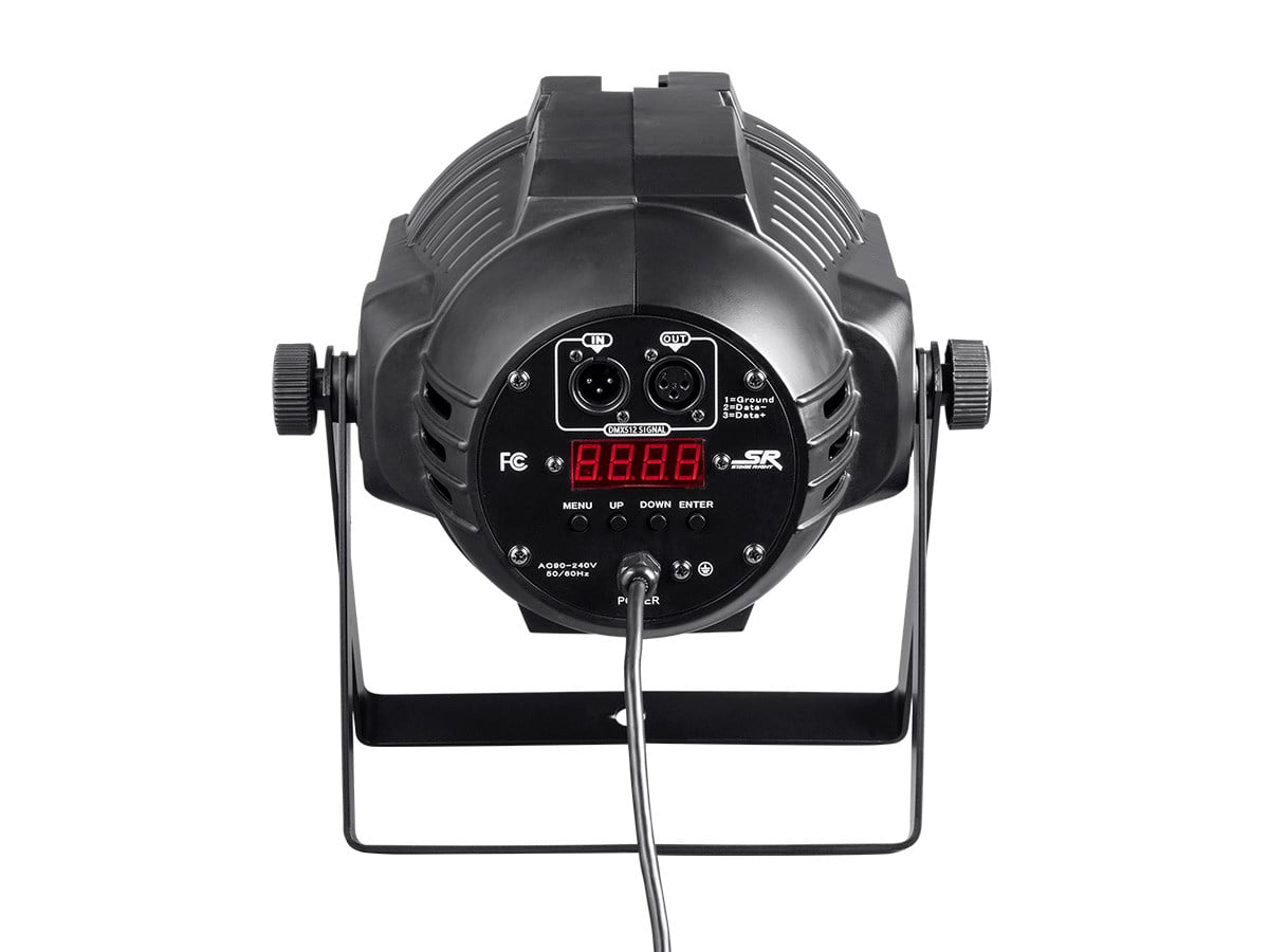 Monoprice Stage Wash PAR Stage Light With Zoom (RGBWA-UV), 18W, 18x LED  - Stage Right Series