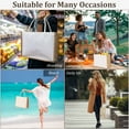thumbnail image 6 of EppieBasic 2 Pack Burlap Tote Bags with Handles,Large Beach Tote Bags Full Gusset for Bridesmaid Gifts for Wedding Gift DIY Beach Shopping Mothers Day Bag, 14.5 x 6.7 x 10.6 Inch, 6 of 6