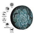 thumbnail image 4 of Rateoe Blue Color Cactus Pattern Tire Cover Wheel Protectors Weatherproof Wheel Covers Universal Fit for Trailer Rv SUV Truck Camper Travel Trailers Accessories-16 inch, 4 of 6