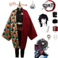 thumbnail image 2 of Anime Kimetsu No Yaiba Tomioka Giyuu Cosplay Accesorios de disfraz Traje Uniformes Disfraces Peluca Niño Adulto Fiesta Regalo, 2 of 5