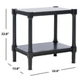 thumbnail image 5 of SAFAVIEH Rafiki Solid Rustic Rectangle Accent Table, Black, 5 of 7