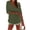 Army Green, variant on Women's Beach Cover Up Hoodies Sweatshirt Long Sleeve Sun Protection V Neck Breathable Shirt Top with Pockets Khaki S