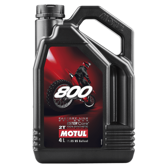 Motul 800 Factory Line Off Road Full Synthetic Motor Oil, 4 L