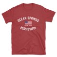 thumbnail image 1 of Ocean Springs Mississippi Patriot Men's Cotton T-Shirt, 1 of 1