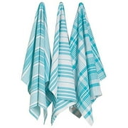Now Designs Jumbo Pure Kitchen Towel, Bali Blue, Set of 3