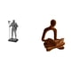 thumbnail image 1 of Figura de pensador, estatua decorativa de arte abstracto, adorno de mesa para entrada, chimenea, dormitorio, oficina, bar, decoración del hogar, regal, 1 of 8