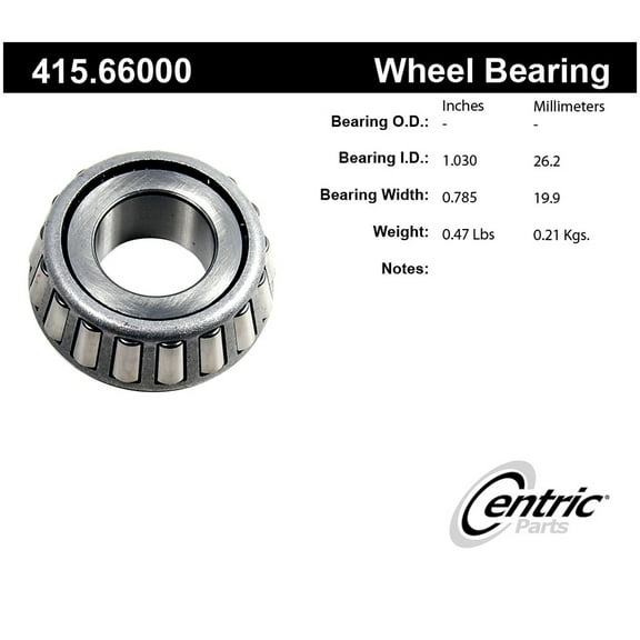 Centric 415.66000 Wheel Bearing