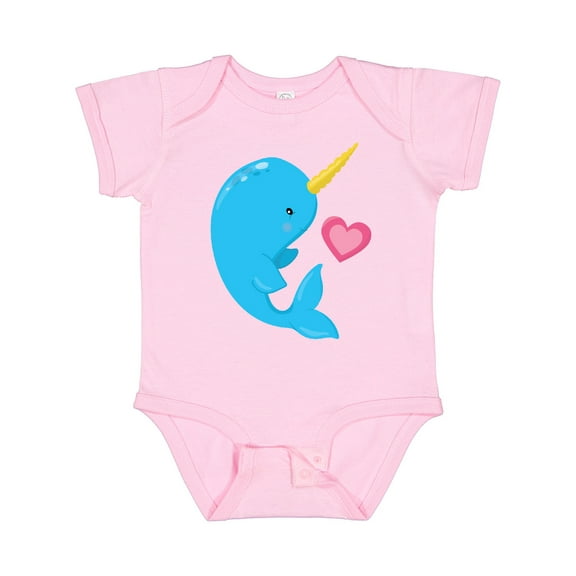 Inktastic Cute Narwhal Boys Baby Bodysuit
