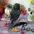 thumbnail image 3 of DAMAI Halloween Crow Mini Tree Topper with Metal Spring Base,6.3 Inches Miniature Christmas Treetops Ornaments,Spooky Halloween Tree Ornaments for Outdoor Party Supplies, 3 of 7