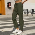thumbnail image 2 of Seductiva Women's Lounge Pants Linen Pants for Women Summer Casual High Waisted Drawstring Lightweight Beach Pant with Pockets Loose Casual Pants, 2 of 5